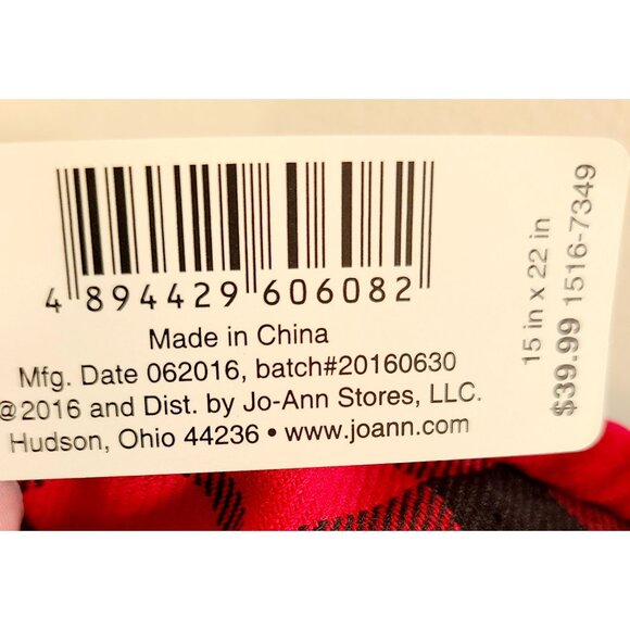 Holiday Throw Pillow Buffalo Plaid With Antler Greenery Christmas Design - Picture 7 of 12